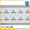 Dropshippers ZOLO vinyl adhesive blank white destructible sticker custom blank eggshell sticker